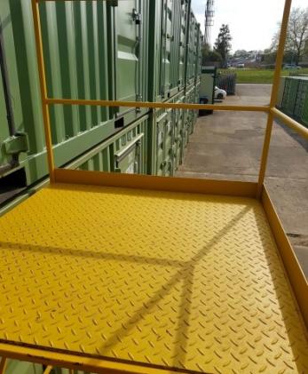 Shipping Container Access Steps - Ladder Warehouse